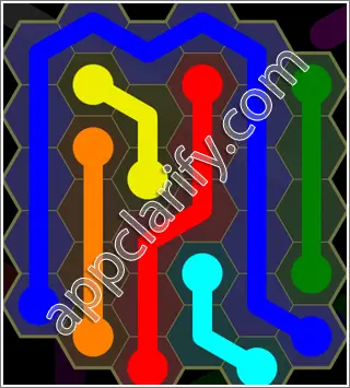 Flow Free: Hexes Kids Pack Level 107 Solutions