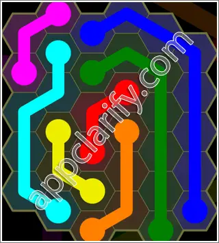 Flow Free: Hexes Kids Pack Level 112 Solutions