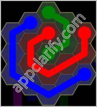 Flow Free: Hexes Kids Pack Level 14 Solutions