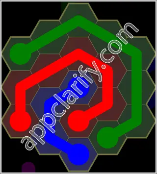 Flow Free: Hexes Kids Pack Level 15 Solutions