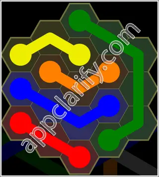 Flow Free: Hexes Kids Pack Level 23 Solutions
