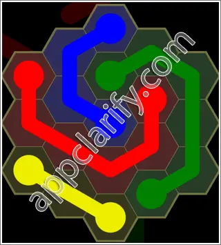 Flow Free: Hexes Kids Pack Level 30 Solutions