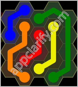 Flow Free: Hexes Kids Pack Level 31 Solutions