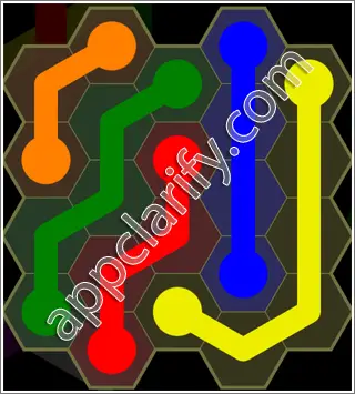 Flow Free: Hexes Kids Pack Level 37 Solutions