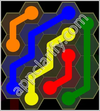 Flow Free: Hexes Kids Pack Level 39 Solutions