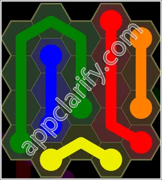 Flow Free: Hexes Kids Pack Level 40 Solutions