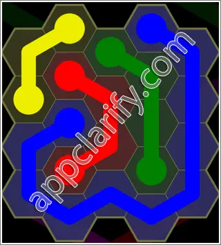 Flow Free: Hexes Kids Pack Level 42 Solutions