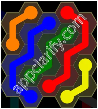 Flow Free: Hexes Kids Pack Level 46 Solutions