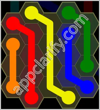 Flow Free: Hexes Kids Pack Level 49 Solutions