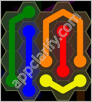 Flow Free: Hexes Kids Pack Level 58 Solutions