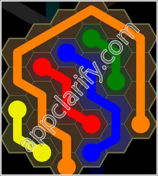Flow Free: Hexes Kids Pack Level 64 Solutions