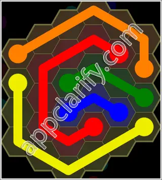 Flow Free: Hexes Kids Pack Level 75 Solutions