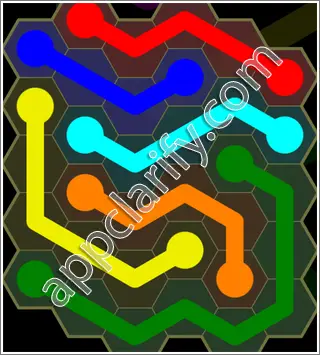 Flow Free: Hexes Kids Pack Level 91 Solutions