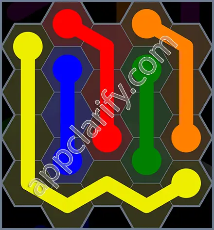 Flow Free: Hexes Rainbow Pack Level 1 Solutions