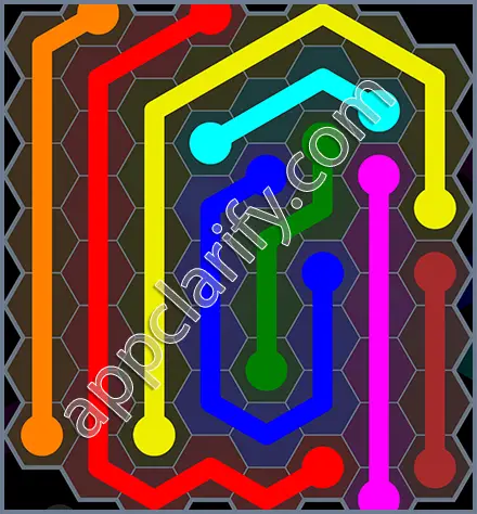 Flow Free: Hexes Rainbow Pack Level 100 Solutions