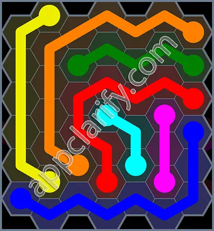 Flow Free: Hexes Rainbow Pack Level 103 Solutions
