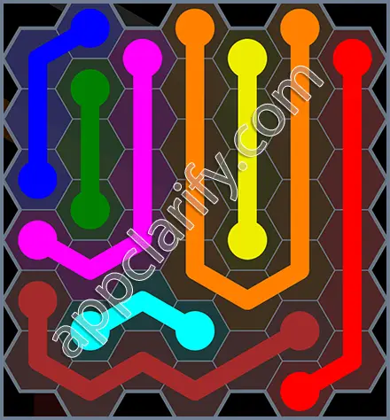 Flow Free: Hexes Rainbow Pack Level 11 Solutions