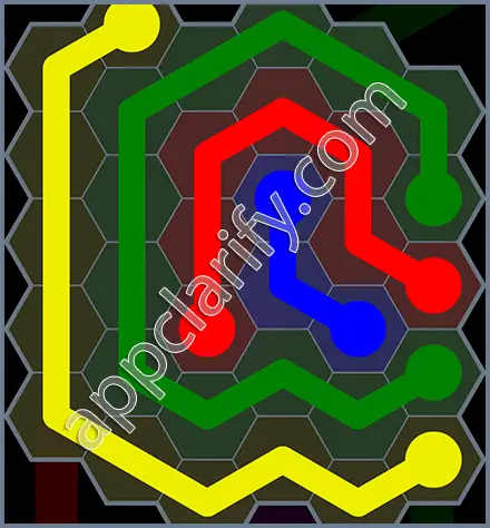 Flow Free: Hexes Rainbow Pack Level 114 Solutions