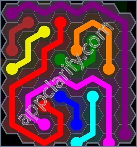 Flow Free: Hexes Rainbow Pack Level 116 Solutions
