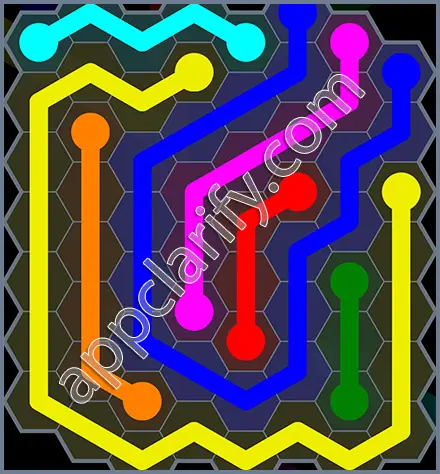 Flow Free: Hexes Rainbow Pack Level 12 Solutions