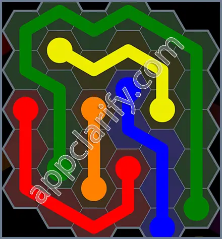 Flow Free: Hexes Rainbow Pack Level 120 Solutions