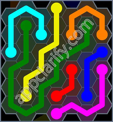 Flow Free: Hexes Rainbow Pack Level 127 Solutions