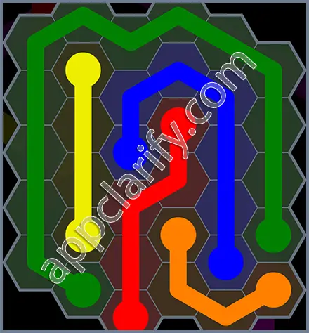 Flow Free: Hexes Rainbow Pack Level 138 Solutions
