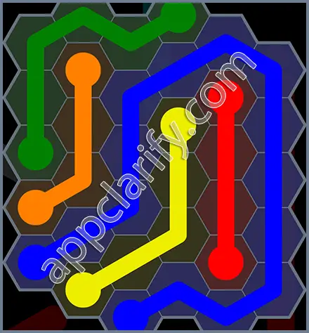 Flow Free: Hexes Rainbow Pack Level 144 Solutions