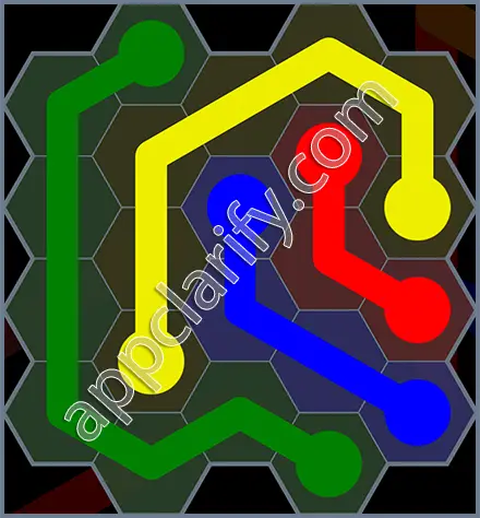 Flow Free: Hexes Rainbow Pack Level 145 Solutions