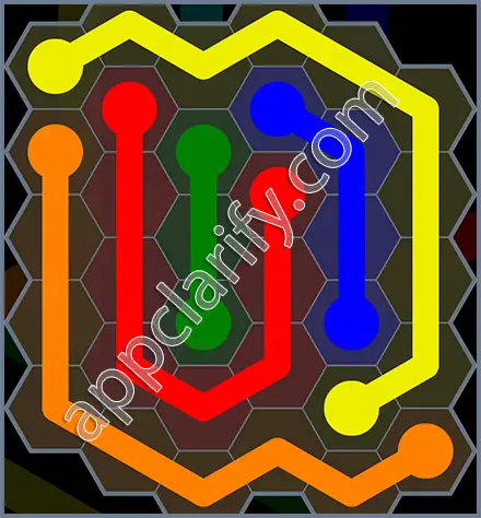 Flow Free: Hexes Rainbow Pack Level 16 Solutions