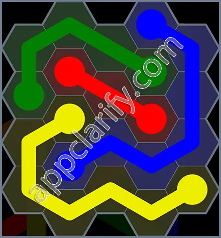 Flow Free: Hexes Rainbow Pack Level 17 Solutions