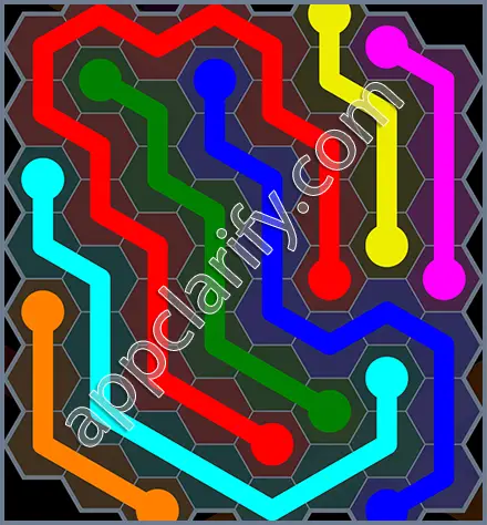 Flow Free: Hexes Rainbow Pack Level 20 Solutions