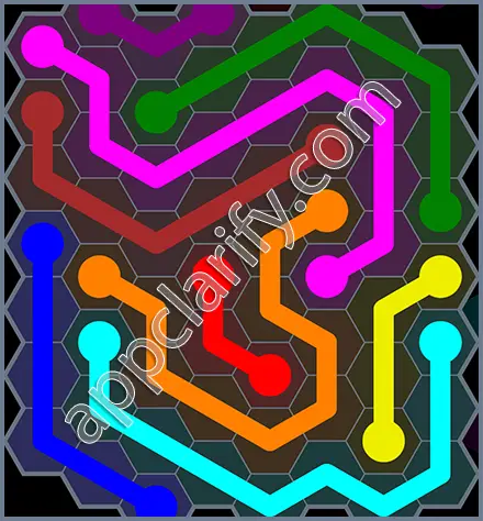 Flow Free: Hexes Rainbow Pack Level 22 Solutions