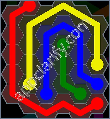 Flow Free: Hexes Rainbow Pack Level 24 Solutions