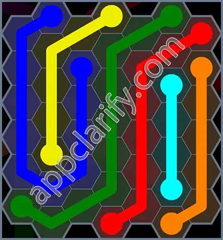 Flow Free: Hexes Rainbow Pack Level 27 Solutions