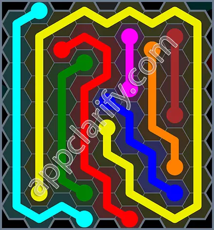Flow Free: Hexes Rainbow Pack Level 29 Solutions