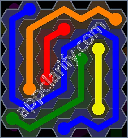 Flow Free: Hexes Rainbow Pack Level 31 Solutions