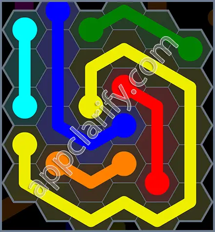 Flow Free: Hexes Rainbow Pack Level 32 Solutions