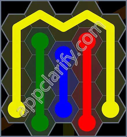 Flow Free: Hexes Rainbow Pack Level 33 Solutions