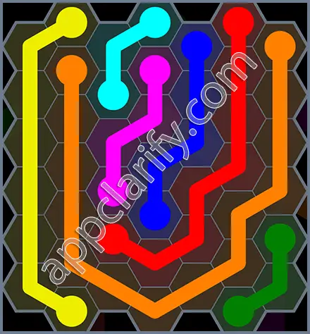 Flow Free: Hexes Rainbow Pack Level 39 Solutions