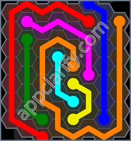 Flow Free: Hexes Rainbow Pack Level 4 Solutions