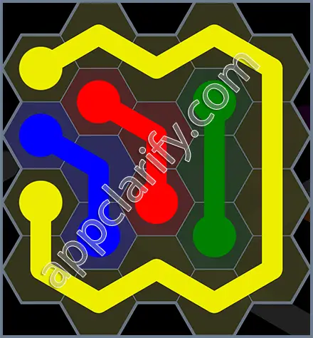 Flow Free: Hexes Rainbow Pack Level 41 Solutions