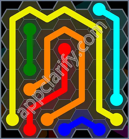 Flow Free: Hexes Rainbow Pack Level 47 Solutions