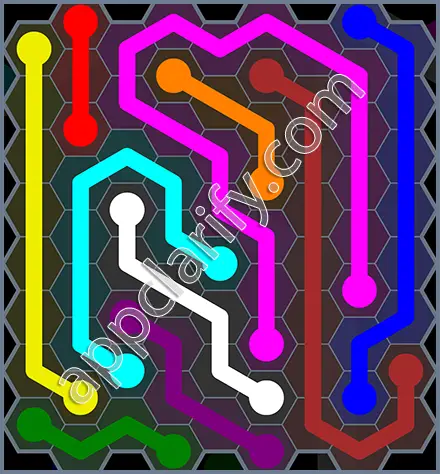 Flow Free: Hexes Rainbow Pack Level 53 Solutions