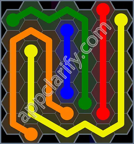 Flow Free: Hexes Rainbow Pack Level 55 Solutions