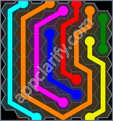 Flow Free: Hexes Rainbow Pack Level 62 Solutions