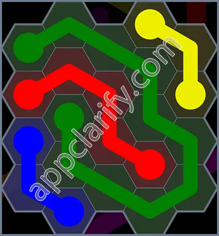 Flow Free: Hexes Rainbow Pack Level 65 Solutions