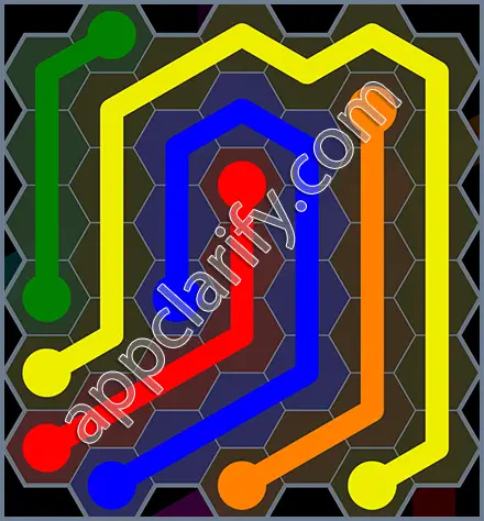 Flow Free: Hexes Rainbow Pack Level 67 Solutions