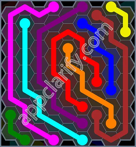 Flow Free: Hexes Rainbow Pack Level 69 Solutions