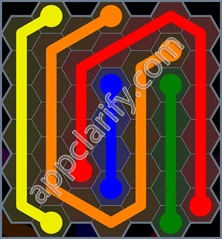 Flow Free: Hexes Rainbow Pack Level 7 Solutions